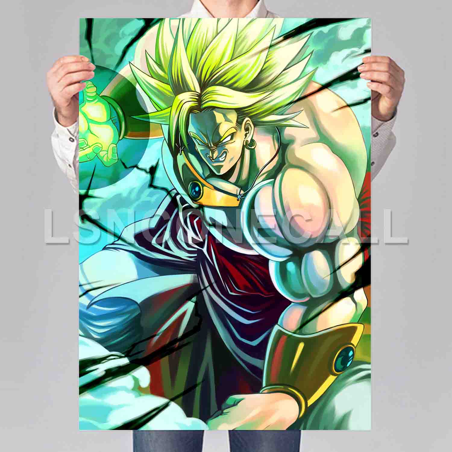 Dragon Ball Z Super Saiyan Broly Poster Print Art Wall Decor