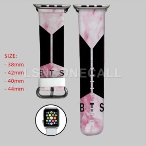 BTS Pink Marble Apple Watch Band