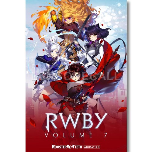 RWBY Ruby Anime Wall Art Home Decoration Scroll Poster 24x36inch 